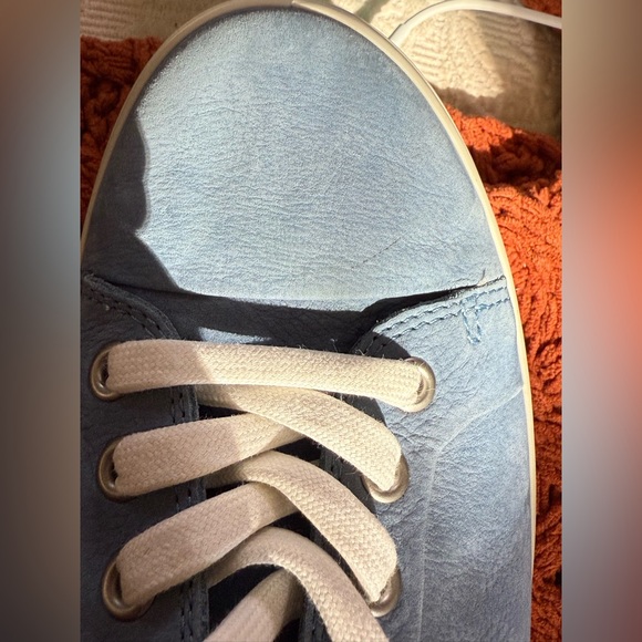 ECCO Women's Soft 7 Sneaker Grey Blue Nubuck Size 9 Very Good Condition sz 9. 40 - Picture 7 of 7